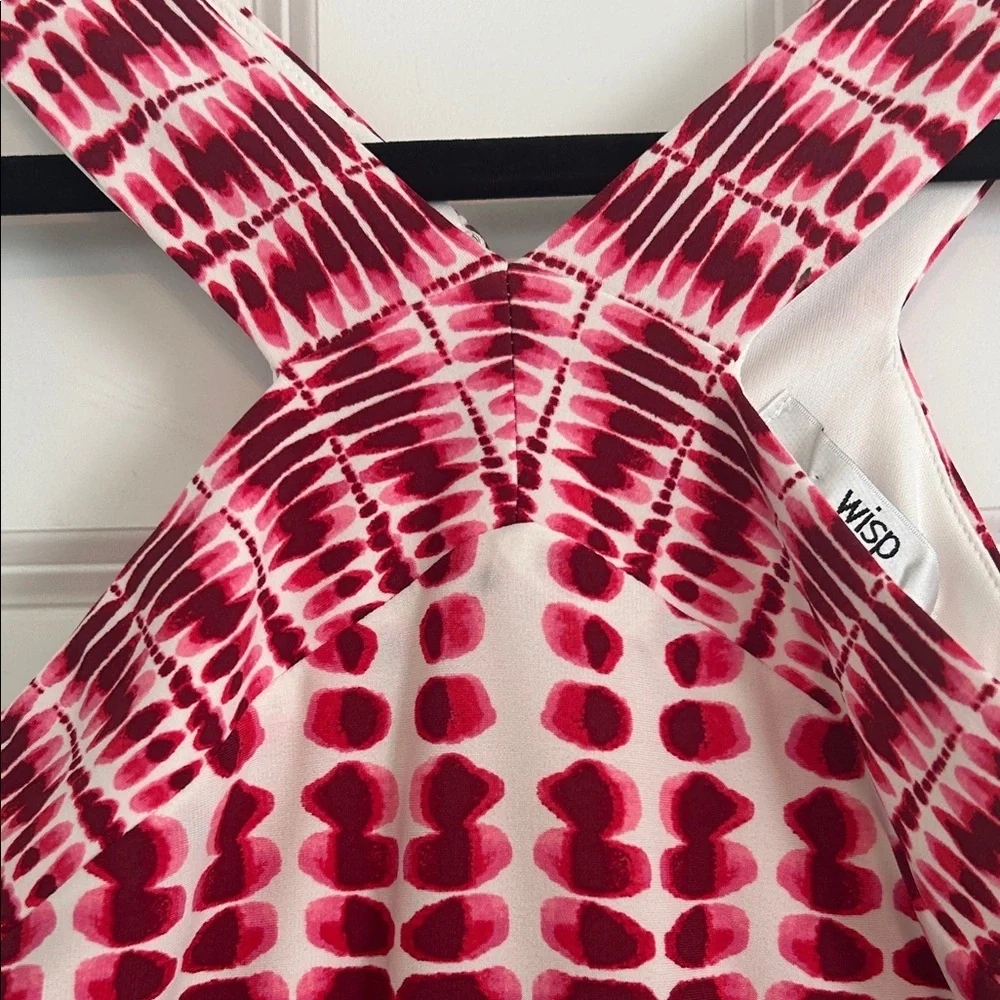 Pink, Red and White Maxi Dress - Picture 4 of 6